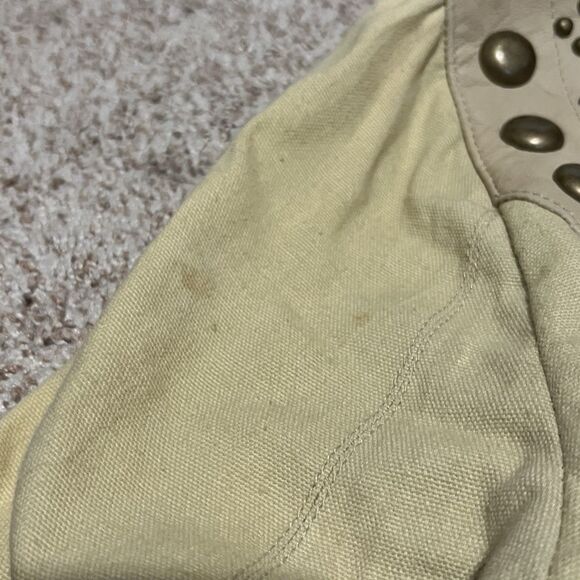 DOUBLE D RANCH Women's XS Beige Tan Studded Western Shirt Jacket Coat LEATHER - Picture 16 of 16